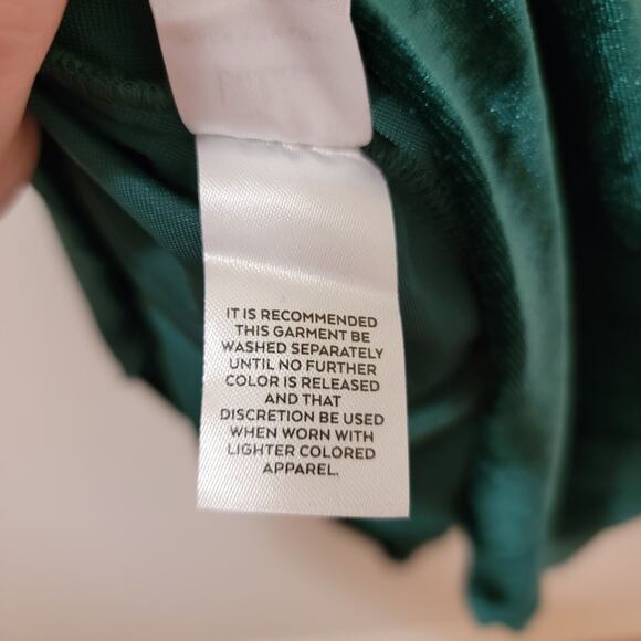 Lulus NWT Living it‎ Luxe Taupe Velvet Tulip Mini Dress Emerald Green Size L - Picture 13 of 13